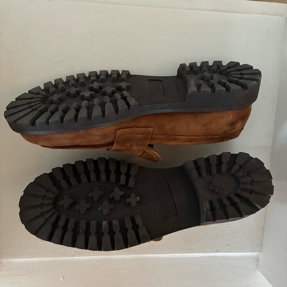 Thursday Boot Company Penny Loafers Honey Brown Suede Size 10 - Picture 6 of 7